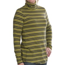 90%OFF 女性のスポーツウェアシャツ リラPストライプタートルネック - ピマ綿、ロングスリーブ（女性用） Lilla P Stripe Turtleneck - Pima Cotton Long Sleeve (For Women)画像